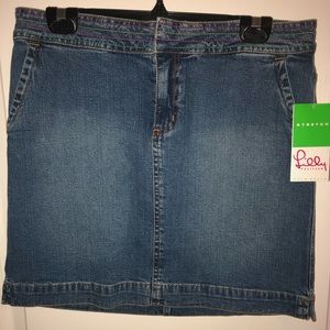 NWT Lilly Pulitzer Emily Denim Skirt